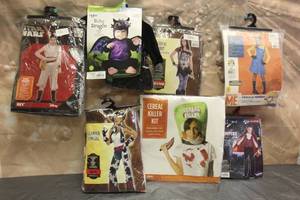lot 216 image: 6. ASSORTED HALLOWEEN COSTUMES VARIOUS SIZES SEE PICS