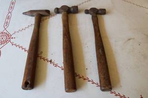 lot 33 image: 3 BALL PEIN PEEN HAMMERS&nbsp