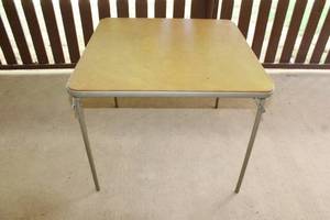 lot 65 image: VINTAGE FOLDING CARD TABLE&nbsp