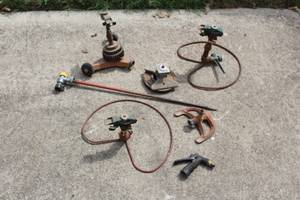 lot 163 image: LOT OF 7 VINTAGE YARD SPRINKLERS&nbsp