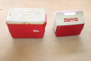 lot 181 image: IGLOO AND PLAYMATE ICE CHEST AND COOLER