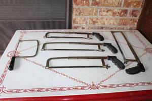 lot 149 image: LOT OF 5 HANDSAWS&nbsp