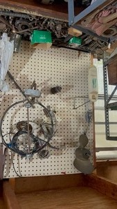 lot 191 image: SCRAP LOT MUST TAKE ALL SCREWS BOLTS PIPES EMPTY ALL DRAWERS SHELVES INCLUDED (BUYER DOES NOT HAVE TO TAKE WOOD BUT WELCOME TO IT) SEE VIDEO ATTACH