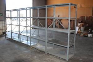 lot 60 image: 5 SHELVING UNITS BUYER MUST DISASSEMBLE&nbsp MUST BRING PHILLIPS AND FLATHEAD SCREWDRIVERS&nbsp AND SOCKET AND WRENCH