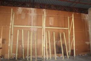 lot 104 image: 2 SECTION PALLET RACKING BUYER MUST DISASSEMBLE&nbsp MUST BRING PHILLIPS AND FLATHEAD SCREWDRIVERS&nbsp AND SOCKET AND WRENCH