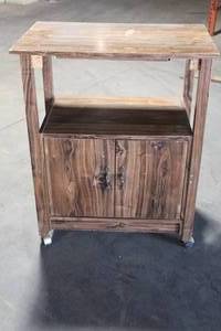 lot 125 image: WOODEN BEVERAGE CART&nbsp