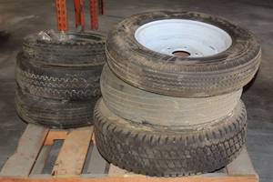 lot 131 image: ASSORTED TIRES WITH RIMS