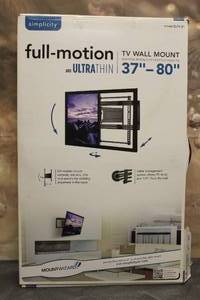 lot 79 image: SIMPLICITY FULLMOTION AND ULTRA THIN TV WALL MOUNT&nbsp