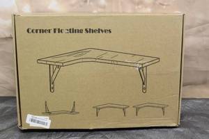 lot 114 image: CORNER FLOATING SHELF