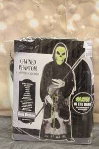 lot 172 image: CHAINED PHATOM GLOW IN THE DARK COSTUME CHILD SIZE MEDIUM