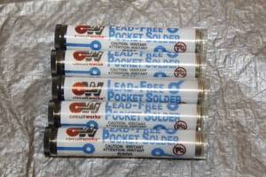lot 127 image: 5 NEW CIRCUIT WORKS LEAD FREE POCKET SOLDER S200