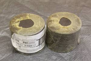 lot 131 image: 2 PACKS 3M PSA CLOTH DISC 248D 3 SANDING DISC 50 PIECES PER ROLL