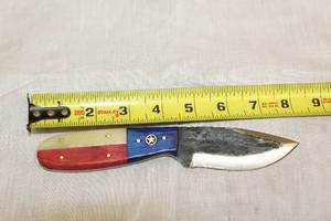 lot 63 image: MHS CUTLERY HANDMADE COSTUM CHEF, FOLDING, ULU KNIVES WITH WOOD, BONE AND OR RESIN HANDLES