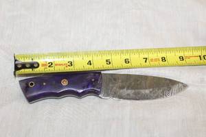 lot 67 image: MHS CUTLERY HANDMADE COSTUM CHEF, FOLDING, ULU KNIVES WITH WOOD, BONE AND OR RESIN HANDLES