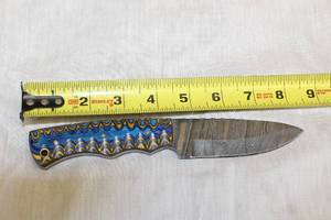 lot 72 image: MHS CUTLERY HANDMADE COSTUM CHEF, FOLDING, ULU KNIVES WITH WOOD, BONE AND OR RESIN HANDLES