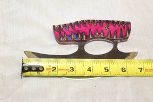 lot 48 image: MHS CUTLERY HANDMADE COSTUM CHEF, FOLDING, ULU KNIVES WITH WOOD, BONE AND OR RESIN HANDLES