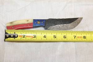 lot 57 image: MHS CUTLERY HANDMADE COSTUM CHEF, FOLDING, ULU KNIVES WITH WOOD, BONE AND OR RESIN HANDLES