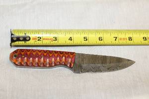 lot 77 image: MHS CUTLERY HANDMADE COSTUM CHEF, FOLDING, ULU KNIVES WITH WOOD, BONE AND OR RESIN HANDLES