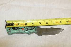 lot 99 image: MHS CUTLERY HANDMADE COSTUM CHEF, FOLDING, ULU KNIVES WITH WOOD, BONE AND OR RESIN HANDLES