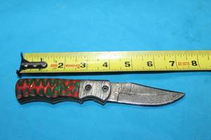 lot 118 image: MHS CUTLERY HANDMADE COSTUM CHEF, FOLDING, ULU KNIVES WITH WOOD, BONE AND OR RESIN HANDLES