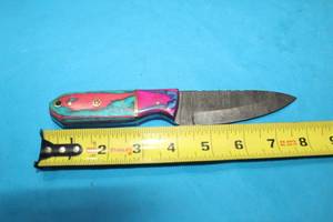 lot 120 image: MHS CUTLERY HANDMADE COSTUM CHEF, FOLDING, ULU KNIVES WITH WOOD, BONE AND OR RESIN HANDLES