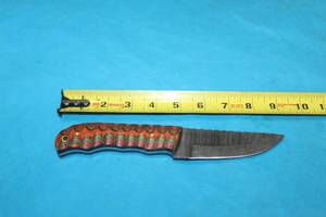 lot 123 image: MHS CUTLERY HANDMADE COSTUM CHEF, FOLDING, ULU KNIVES WITH WOOD, BONE AND OR RESIN HANDLES