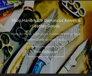 lot 1 image: LEARN MORE ABOUT MHS CUTLERY AND THEIR HANDMADE DAMACAS STEEL KNIVES&nbsp &nbsp &nbsphttpsmhscutlery.comcollections