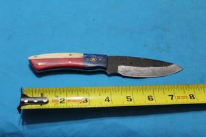 lot 157 image: MHS CUTLERY HANDMADE COSTUM CHEF, FOLDING, ULU KNIVES WITH WOOD, BONE AND OR RESIN HANDLES