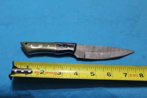 lot 160 image: MHS CUTLERY HANDMADE COSTUM CHEF, FOLDING, ULU KNIVES WITH WOOD, BONE AND OR RESIN HANDLES
