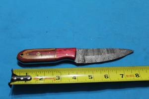 lot 170 image: MHS CUTLERY HANDMADE COSTUM CHEF, FOLDING, ULU KNIVES WITH WOOD, BONE AND OR RESIN HANDLES