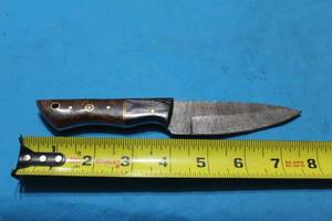 lot 176 image: MHS CUTLERY HANDMADE COSTUM CHEF, FOLDING, ULU KNIVES WITH WOOD, BONE AND OR RESIN HANDLES