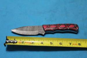 lot 143 image: MHS CUTLERY HANDMADE COSTUM CHEF, FOLDING, ULU KNIVES WITH WOOD, BONE AND OR RESIN HANDLES