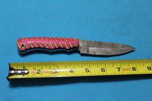 lot 148 image: MHS CUTLERY HANDMADE COSTUM CHEF, FOLDING, ULU KNIVES WITH WOOD, BONE AND OR RESIN HANDLES