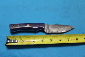 lot 150 image: MHS CUTLERY HANDMADE COSTUM CHEF, FOLDING, ULU KNIVES WITH WOOD, BONE AND OR RESIN HANDLES
