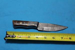 lot 151 image: MHS CUTLERY HANDMADE COSTUM CHEF, FOLDING, ULU KNIVES WITH WOOD, BONE AND OR RESIN HANDLES