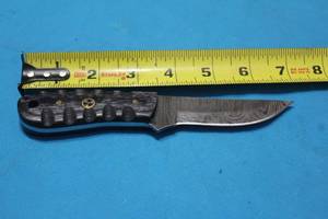 lot 184 image: MHS CUTLERY HANDMADE COSTUM CHEF, FOLDING, ULU KNIVES WITH WOOD, BONE AND OR RESIN HANDLES