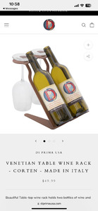lot 39 image: Pallet of 192 UNITS NIB DI PRIMA METAL WINE RACKS Retails for $49.99 per UNITPallet Valued at $9598.08-Great for Resale and or GiftsSEE PICS