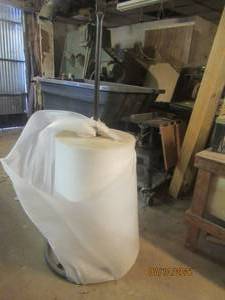 lot 30 image: INDUSTRIL PAPER ROLL WITH LARGE PAPER ROLL