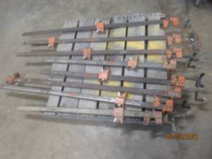 lot 157 image: TOTAL OF 8 PONY JORGENSEN 72 STEEL I-BAR CLAMPS