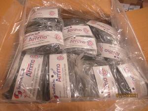 lot 209 image: 20LB BOX GREEN  XTREME PLATINUM CREPE RUBBER BANDS (USED FOR WOOD RUBBER BAND GUNS )