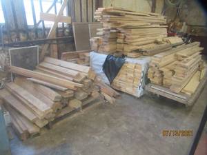 lot 223 image: GENEROUS AMOUNT OF NEW LUMBER - CART NOT INCLUDED