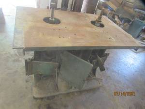 lot 261 image: VINTAGE 91 BAXTER D. WHITNEY DOUBLE SPINDLE SHAPER
