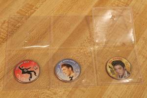 lot 184 image: 3 ELVIS PRESLY MEMORABLE HALF DOLLAR COIN US CURRENCY