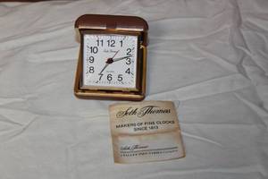 lot 104 image: VINTAGE SETH THOMAS ALARM CLOCK