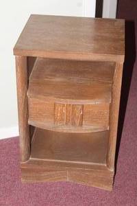 lot 139 image: OLIVE MYERS WOOD ONE DRAWER NIGHT STAND