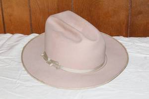 lot 158 image: STETSON 3X BEAVER WESTERN HAT JOHN B STETSON