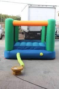 lot 21 image: LITTLE TIKES BOUNCE WITH BLOWER FAN&nbsp 7FT X 7FT LARGER ENOUGH PRE TEEN TO YOUNG TEENAGER