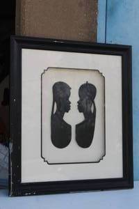 lot 24 image: AFRICAN TRIBAL EBONY WOOD CARVING PLAQUE HEAD FACES