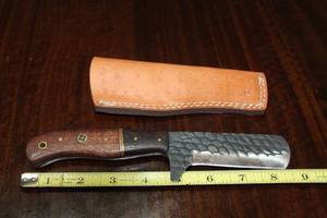 lot 94 image: HAND FORGED CARBON STEEL HUNTING BULL CUTTER BLADE