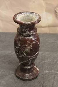 lot 75 image: MARBLE STONE VASE MADE IN PAKISTAN